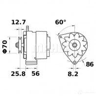 Генератор MAHLE ORIGINAL MG 464 11204296 1423560245 11.204.296 - Изображение 1