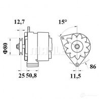 Генератор MAHLE ORIGINAL 11.201.856 11.201.945 2358198 MG 230 - Изображение 2