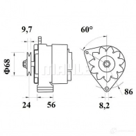 Генератор MAHLE ORIGINAL 11201435 11.201.435 MG 511 2358457 - Изображение 2