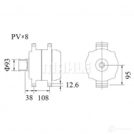 Генератор MAHLE ORIGINAL 1O GYJ 1437915301 MG 1026 - Изображение 1