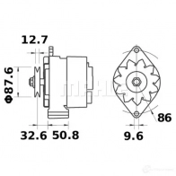 Генератор MAHLE ORIGINAL MG 316 11203264 11.203.264 220137362