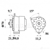 Генератор MAHLE ORIGINAL MG 130 11.201.746 2358107 11.201.939 - Изображение 2