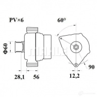 Генератор MAHLE ORIGINAL MG 346 11.203.012 2358305 11203012 - Изображение 1