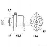 Генератор MAHLE ORIGINAL 11.201.055 11201055 MG 369 2358322 - Изображение 2