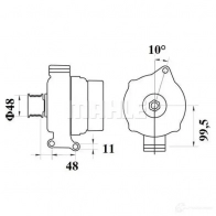Генератор MAHLE ORIGINAL 11209431 55455698 11.209.431 MG 731 - Изображение 2