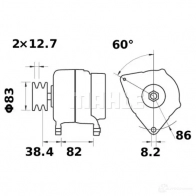 Генератор MAHLE ORIGINAL MG 611 11204514 1423560253 11.204.514 - Изображение 1