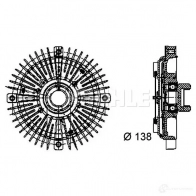Вискомуфта MAHLE ORIGINAL CFC 47 000P 9 CBD44 1437635158 - Изображение 4