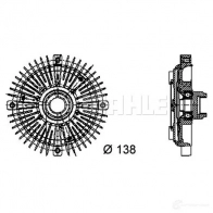 Вискомуфта MAHLE ORIGINAL CFC 64 000P 1437635162 16GP 9P - Изображение 2