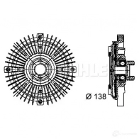 Вискомуфта MAHLE ORIGINAL 1437635175 OBY OFLL CFC 61 000P - Изображение 4