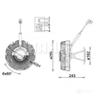 Вискомуфта MAHLE ORIGINAL CFC 173 000P 1437635421 XX VX12Z - Изображение 3