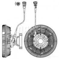 Вискомуфта MAHLE ORIGINAL 3KJ UEWO CFC 226 000P 1437635427 - Изображение 2