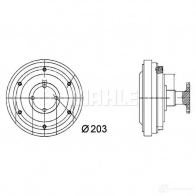 Вискомуфта MAHLE ORIGINAL CFC 37 000P 9 GZWX 1437576689 - Изображение 2