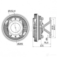 Вискомуфта MAHLE ORIGINAL 13PAY 19 1437576696 CFC 42 000S - Изображение 2