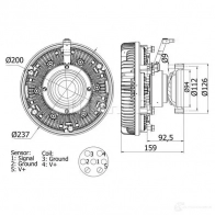 Вискомуфта MAHLE ORIGINAL CFC 100 000S 1437576446 RDL VW - Изображение 2