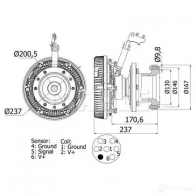 Вискомуфта MAHLE ORIGINAL QW RHBX CFC 115 000S 1437635439 - Изображение 2