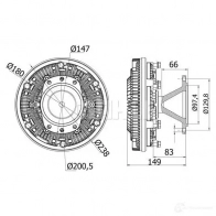 Вискомуфта MAHLE ORIGINAL CFC 8 000S EVT 47 1437636373 - Изображение 2