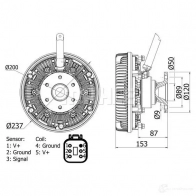 Вискомуфта MAHLE ORIGINAL A6O0 1 CFC 26 000S 1437576437 - Изображение 2