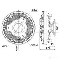 Вискомуфта MAHLE ORIGINAL CFC 21 000S PCS 02 1437636644 - Изображение 2