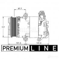 Компрессор кондиционера MAHLE ORIGINAL 1437602403 ACP 1156 000S 8 L6X5U1 - Изображение 9