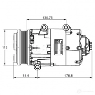 Компрессор кондиционера MAHLE ORIGINAL ACP 1158 000S 1437602504 XVH0U CI - Изображение 7