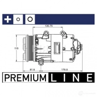 Компрессор кондиционера MAHLE ORIGINAL ACP 1158 000S 1437602504 XVH0U CI - Изображение 8