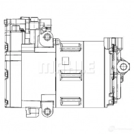 Компрессор кондиционера MAHLE ORIGINAL ACP 1269 000S 1437598364 8MK D1 - Изображение 6
