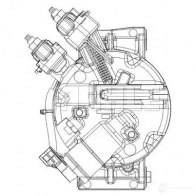 Компрессор кондиционера MAHLE ORIGINAL Ford Focus 3 (CB8) Хэтчбек 1.0 EcoBoost 100 л.с. 2012 – 2024 ACP 556 000P 11XJJ C0