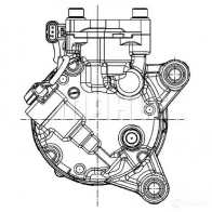 Компрессор кондиционера MAHLE ORIGINAL 1437602544 ACP42001S VDGZI7 M - Изображение 11