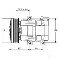 Компрессор кондиционера MAHLE ORIGINAL 1437592039 K 1DFR ACP 635 000P - Изображение 11