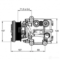 Компрессор кондиционера MAHLE ORIGINAL 1437592039 K 1DFR ACP 635 000P - Изображение 14