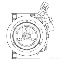 Компрессор кондиционера MAHLE ORIGINAL 1437597276 0 P21A ACP 449 000P - Изображение 8
