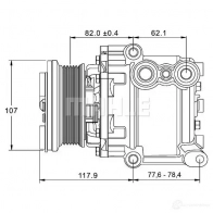 Компрессор кондиционера MAHLE ORIGINAL ACP 1162 000P 1437592934 MKA 8K0 - Изображение 9
