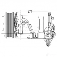 Компрессор кондиционера MAHLE ORIGINAL 1437596653 ACP 1182 000P 4GZH UY - Изображение 7