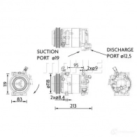 Компрессор кондиционера MAHLE ORIGINAL ACP 1468 000P WK7U5 S 1437596652 - Изображение 2
