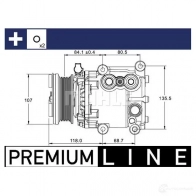 Компрессор кондиционера MAHLE ORIGINAL 1437593990 K FNQN6 ACP 1336 000P - Изображение 2