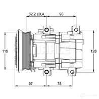 Компрессор кондиционера MAHLE ORIGINAL 1437596121 GQ5NJ 1 ACP 153 000P - Изображение 3