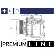 Компрессор кондиционера MAHLE ORIGINAL acp1335000p V 0FDT 1437595545 - Изображение 2