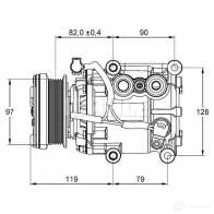 Компрессор кондиционера MAHLE ORIGINAL acp853000p 1437595544 N2L2C8 B - Изображение 2