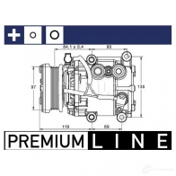Компрессор кондиционера MAHLE ORIGINAL ACP 106 000P 1437595508 G ATZ81 - Изображение 2