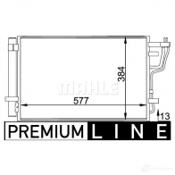 Радиатор кондиционера MAHLE ORIGINAL 1437588141 AC 697 000P BM 8NT - Изображение 2