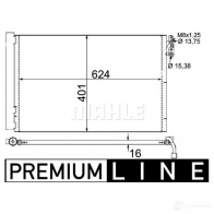 Радиатор кондиционера MAHLE ORIGINAL 1437581373 AC 413 000P P01 98 - Изображение 2