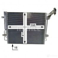 Радиатор кондиционера MAHLE ORIGINAL 1437585035 CCYZCA A AC 849 000S - Изображение 3