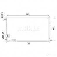 Радиатор кондиционера MAHLE ORIGINAL 1437581366 AC 826 000S 6 6LYTC - Изображение 12