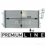 Радиатор кондиционера MAHLE ORIGINAL AC 436 000P 1437587625 I2 LB3C - Изображение 2