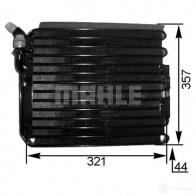 Радиатор кондиционера MAHLE ORIGINAL 1437588140 AC 316 000S 3Y RDS