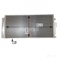 Радиатор кондиционера MAHLE ORIGINAL 1437584772 6BWASM Q AC 839 000P - Изображение 2