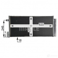 Радиатор кондиционера MAHLE ORIGINAL 42PBF YZ AC 505 000P 1437581782 - Изображение 4