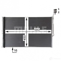 Радиатор кондиционера MAHLE ORIGINAL 1437584409 AC 777 000P PX47 LL7 - Изображение 5