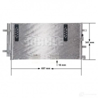 Радиатор кондиционера MAHLE ORIGINAL AC 4 000S 1437580976 FYLE STX - Изображение 8