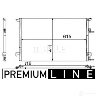 Радиатор кондиционера MAHLE ORIGINAL A0FO6A M AC 589 000P 1437587999 - Изображение 2